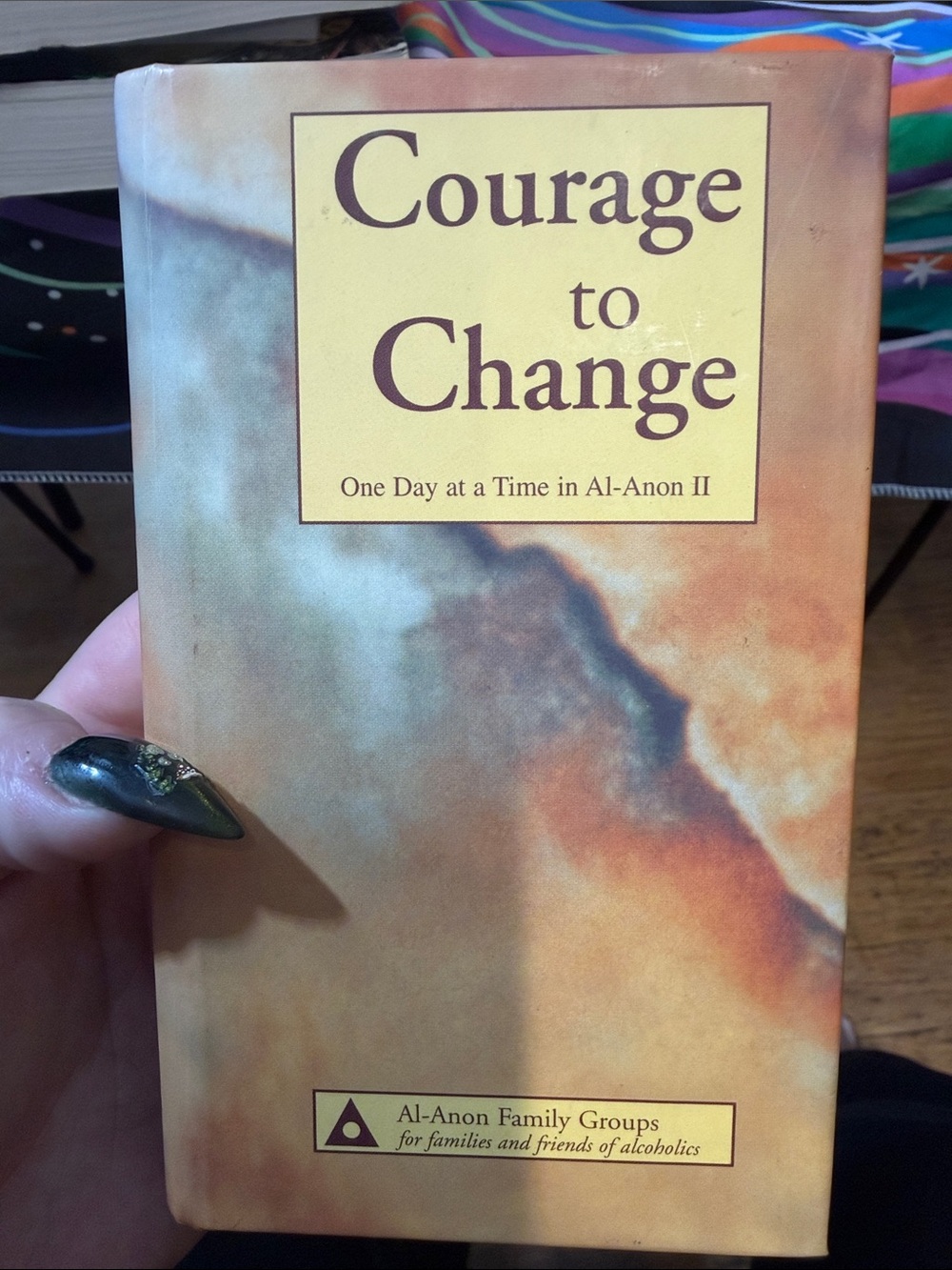 Courage to Change Coffee Table Book - Al-Anon - Orange/Beige Cover
